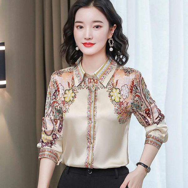 women's blouses & shirts fashion chiffon women long sleeve spring autumn high-end temperament print ropa de mujer blusas mm0840, White
women's blouses & shirts fashion chiffon women long sleeve spring autumn high-end temperament print ropa de mujer blusas mm0840, White