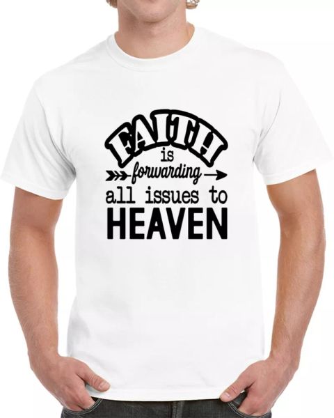 Faith Is Forwarding All Issues To Heaven T-Shirt Trust God Tee Christian T Shirt, White;black
Faith Is Forwarding All Issues To Heaven T-Shirt Trust God Tee Christian T Shirt, White;black