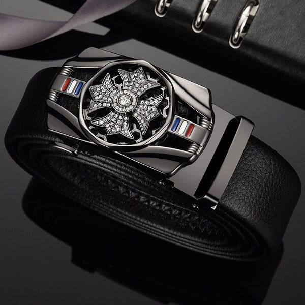 belts men belt leather automatic buckle lucky rotatable luxurious fashion superior quality classic golden silver black., Black;brown 
belts men belt leather automatic buckle lucky rotatable luxurious fashion superior quality classic golden silver black., Black;brown