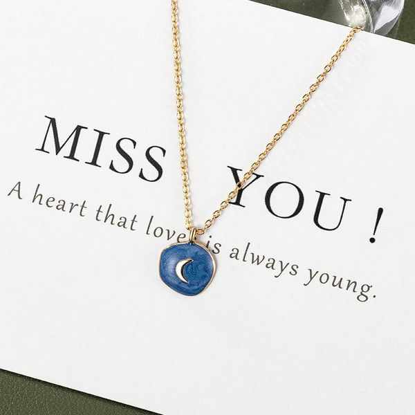 pendant necklaces fashion blue for women korean statement simple long design necklace choker chain jewelry accessories, Silver
pendant necklaces fashion blue for women korean statement simple long design necklace choker chain jewelry accessories, Silver