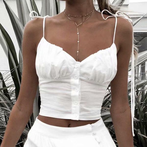 summer streetwear corset crop for girls women fashion solid white sling sleeveless camisole camis vest tanks women's &
summer streetwear corset crop for girls women fashion solid white sling sleeveless camisole camis vest tanks women's &