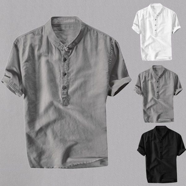 summer solid color short sleeve men's shirt cool and thin breathable collar hanging dyed cotton loose hawaiian casual shirts, White;black
summer solid color short sleeve men's shirt cool and thin breathable collar hanging dyed cotton loose hawaiian casual shirts, White;black