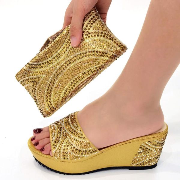 dress shoes olomm gold color women and bag set african matching slingbagck sandals for royal partyw-9, Black
dress shoes olomm gold color women and bag set african matching slingbagck sandals for royal partyw-9, Black