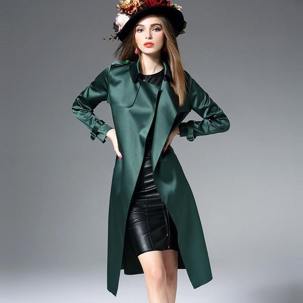 women's trench coats 2021 spring and autumn windbreaker european suit-dress solid color products easy chalaza long loose coat fashion, Tan;black
women's trench coats 2021 spring and autumn windbreaker european suit-dress solid color products easy chalaza long loose coat fashion, Tan;black