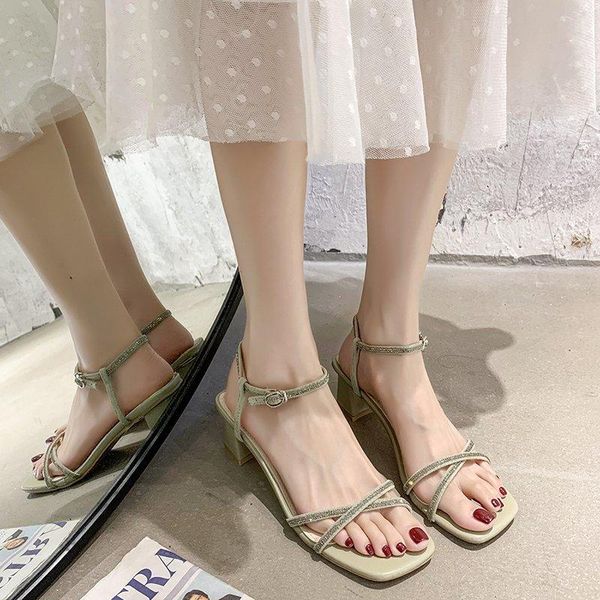 dress shoes beige green high heel sandals women crystal cross band thick summer fashion party open toe heels, Black
dress shoes beige green high heel sandals women crystal cross band thick summer fashion party open toe heels, Black