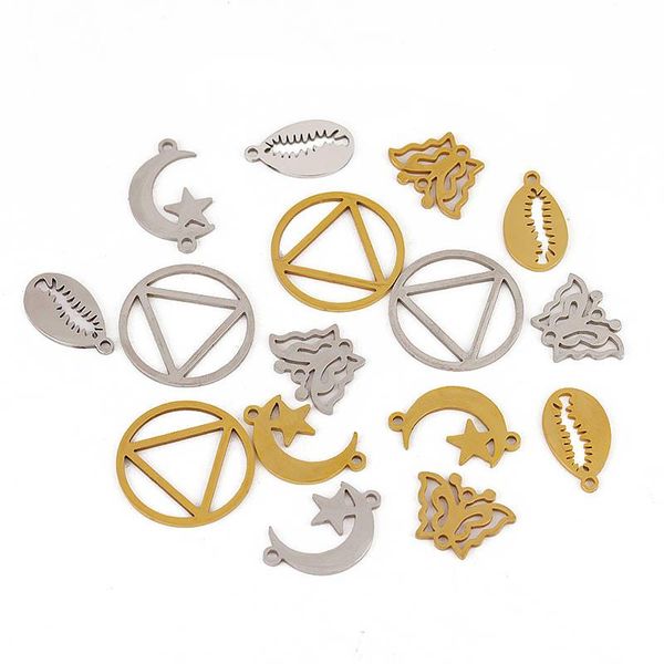 charms ckysee 1pcs/lot stainless steel polished pendant earrings plus ear plug accessories for women's diy jewelry making, Bronze;silver
charms ckysee 1pcs/lot stainless steel polished pendant earrings plus ear plug accessories for women's diy jewelry making, Bronze;silver