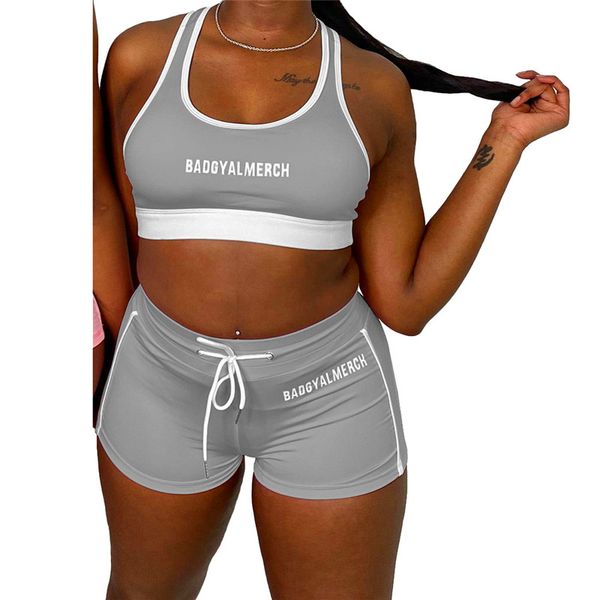 women's two piece sets fashion casual dress tracksuit letter printed vest shorts two-piece set 002#, White
women's two piece sets fashion casual dress tracksuit letter printed vest shorts two-piece set 002#, White