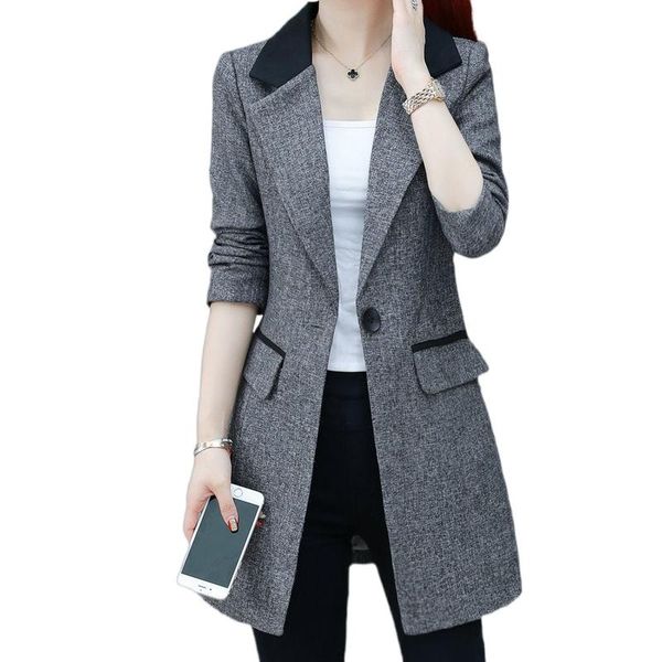 women's two piece pants plus size spring and autumn jacket style 2021 all-match casual mid-length suit women, White
women's two piece pants plus size spring and autumn jacket style 2021 all-match casual mid-length suit women, White