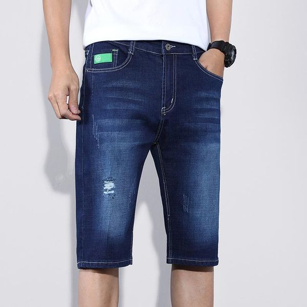 men's jeans 2021 summer ripped denim shorts business classic fashion casual stretch straight-leg male high-end brand pants, Blue
men's jeans 2021 summer ripped denim shorts business classic fashion casual stretch straight-leg male high-end brand pants, Blue