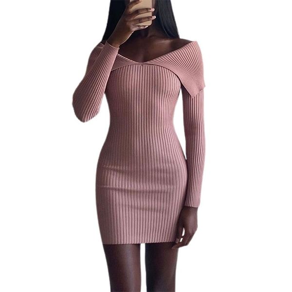 casual dresses women rib-knit dress female stylish autumn fashion off-shoulder long sleeve bodycon mini, Black;gray
casual dresses women rib-knit dress female stylish autumn fashion off-shoulder long sleeve bodycon mini, Black;gray