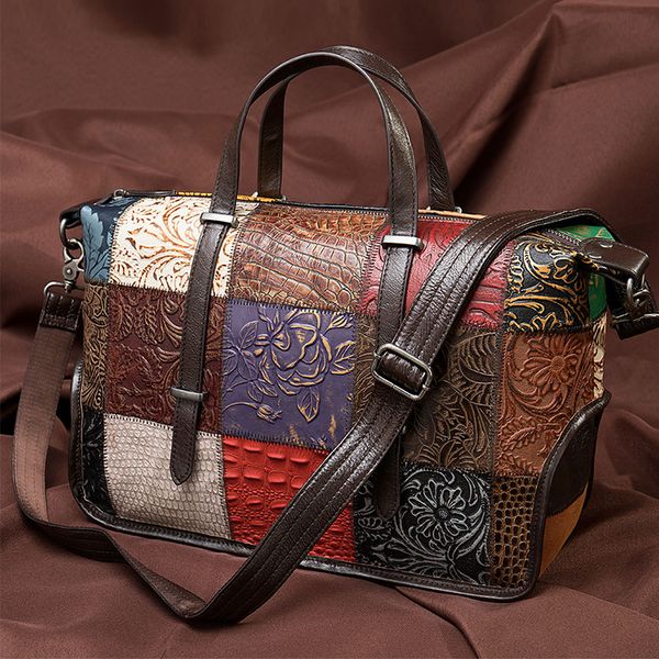 women fashion genuine leather designer patchwork briefcase tote cowhide shoulder bags
women fashion genuine leather designer patchwork briefcase tote cowhide shoulder bags