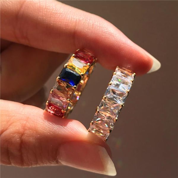 wedding rings fashion bridal square zircon engagement ring charm female rainbow crystal stone vintage gold color for women, Slivery;golden
wedding rings fashion bridal square zircon engagement ring charm female rainbow crystal stone vintage gold color for women, Slivery;golden