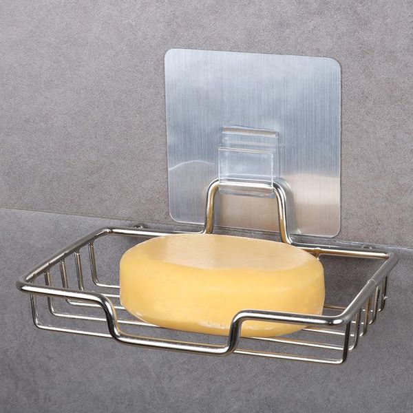 bathroom storage & organization silver stainless steel vacuum paste soap holder shower saver tray accessories