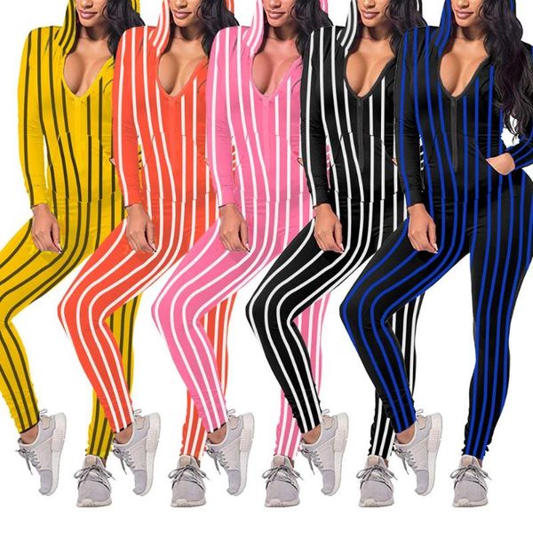women's jumpsuits & rompers yooneedi 2021 spring design women 5 color striped hooded full sleeve ladies tracksuits me416, Black;white
women's jumpsuits & rompers yooneedi 2021 spring design women 5 color striped hooded full sleeve ladies tracksuits me416, Black;white