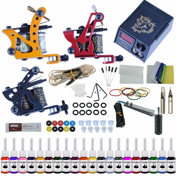 complete tattoo kit 2 machines gun black ink set power supply grips body arts tools permanent makeup guns kits
complete tattoo kit 2 machines gun black ink set power supply grips body arts tools permanent makeup guns kits