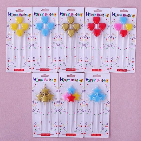 candles birthday party supplies wedding cake heart and star shape decoration colorful flame multicolor candle
candles birthday party supplies wedding cake heart and star shape decoration colorful flame multicolor candle