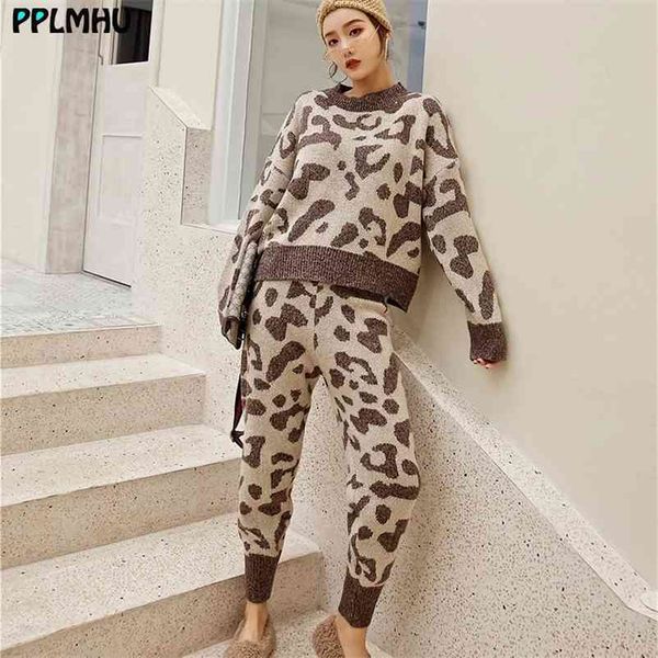 loose leopard knitted two-piece suit women casual o-neck sweater + knit harem pants coffee streetwear tracksuit female 210522, White
loose leopard knitted two-piece suit women casual o-neck sweater + knit harem pants coffee streetwear tracksuit female 210522, White