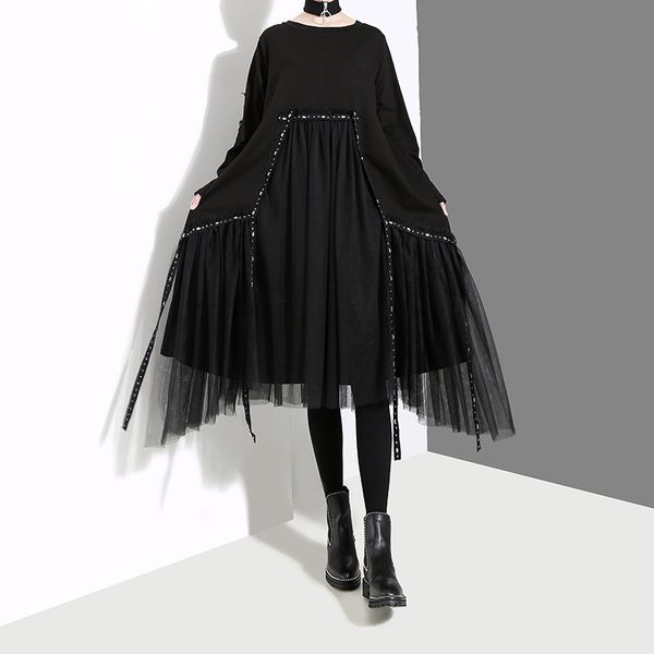 Korean and Japanese style 2021 embroidered mesh elegant of black dress fairies knitted, Black;gray
Korean and Japanese style 2021 embroidered mesh elegant of black dress fairies knitted, Black;gray