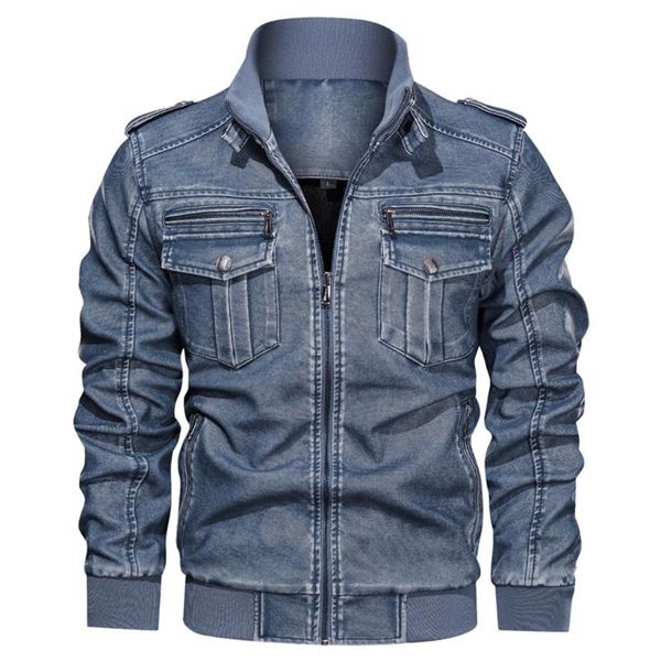 men's jackets denim jacket big size solid causal washed leather with stand collar, Black;brown
men's jackets denim jacket big size solid causal washed leather with stand collar, Black;brown