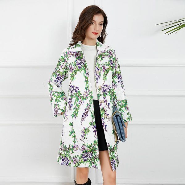 women's wool & blends miuximao 2021 autumn clothing lapel long sleeve print coat fashion elegant office style, Black
women's wool & blends miuximao 2021 autumn clothing lapel long sleeve print coat fashion elegant office style, Black