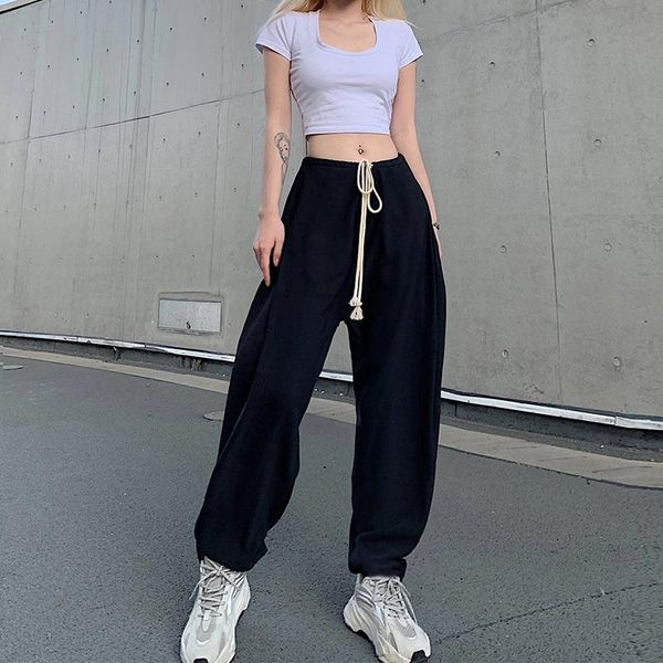 women's pants & capris street retro loose sports casual straight female high waist drawstring was thin fitness dancing trousers beam fe, Black;white
women's pants & capris street retro loose sports casual straight female high waist drawstring was thin fitness dancing trousers beam fe, Black;white