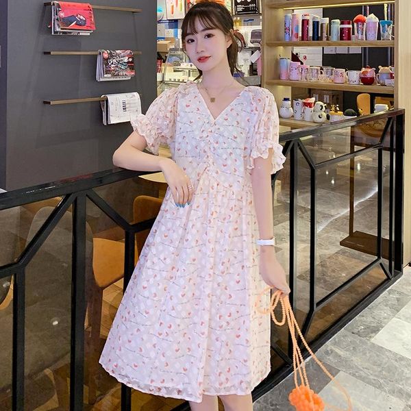 arrive summer maternity dress woman cute chiffon large size dresses pregnant clothing md-02960, White
arrive summer maternity dress woman cute chiffon large size dresses pregnant clothing md-02960, White