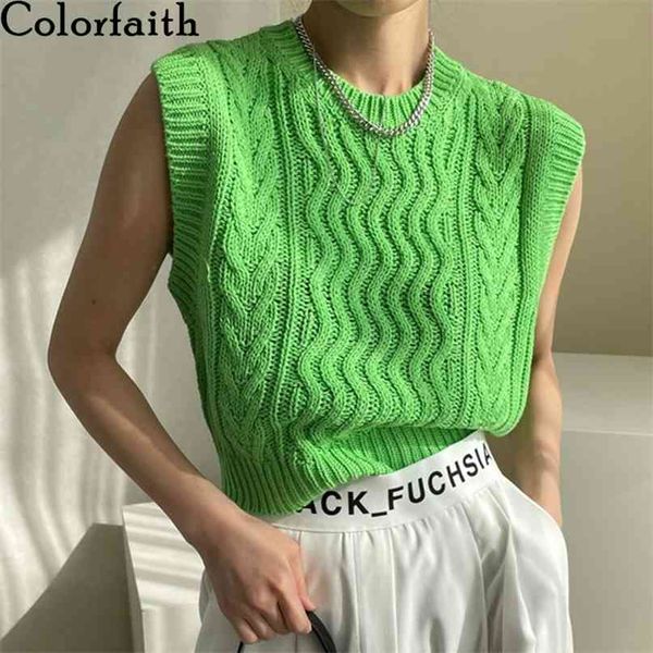 colorfaith y2k spring autunm women sweaters waistcoat sleeveless korean style knitted vintage wild lady short vests swv3277 210915, Black;white
colorfaith y2k spring autunm women sweaters waistcoat sleeveless korean style knitted vintage wild lady short vests swv3277 210915, Black;white