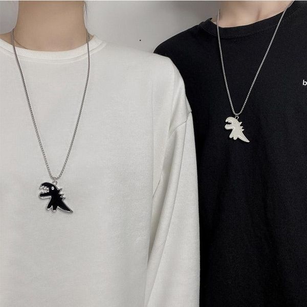 pendant necklaces cartoon dinosaur for women men hip hop long chains on the neck fashion couple jewelry, Silver
pendant necklaces cartoon dinosaur for women men hip hop long chains on the neck fashion couple jewelry, Silver
