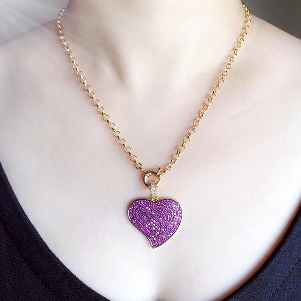 chains cubic zircon big heart pendant necklace for women gold color chain crystal peach punk choker cz fashion party jewelry 2021, Silver
chains cubic zircon big heart pendant necklace for women gold color chain crystal peach punk choker cz fashion party jewelry 2021, Silver