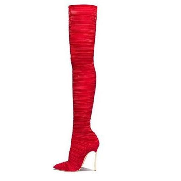 boots 2021 est stretch fabric high heel pointed toe 12cm thin heels thigh woman big size over the knee, Black
boots 2021 est stretch fabric high heel pointed toe 12cm thin heels thigh woman big size over the knee, Black