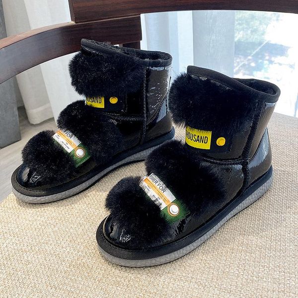 boots thick sole snow women 2021 winter net red plus velvet warmth platform cotton shoes female non slip short, Black
boots thick sole snow women 2021 winter net red plus velvet warmth platform cotton shoes female non slip short, Black