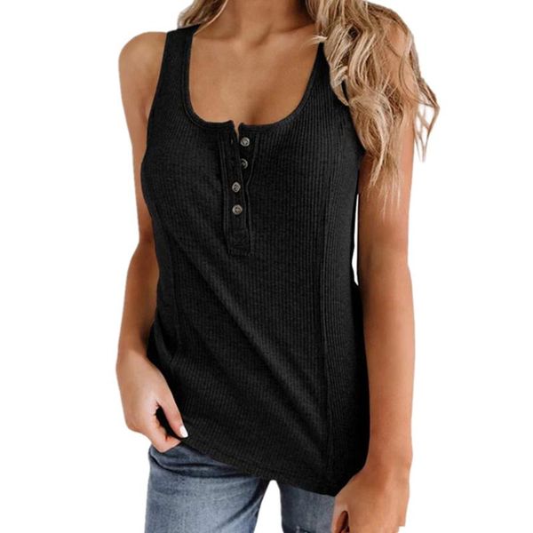women's summer solid stretch tank ladies buttons v-neck fashion vest camisole casual sleeveless female tanks & camis, White
women's summer solid stretch tank ladies buttons v-neck fashion vest camisole casual sleeveless female tanks & camis, White