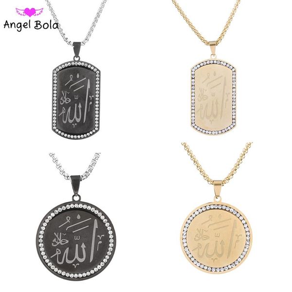 pendant necklaces fashion austrian crystal never fading stainless steel women charm necklace muslim jewelry scripture, Silver
pendant necklaces fashion austrian crystal never fading stainless steel women charm necklace muslim jewelry scripture, Silver