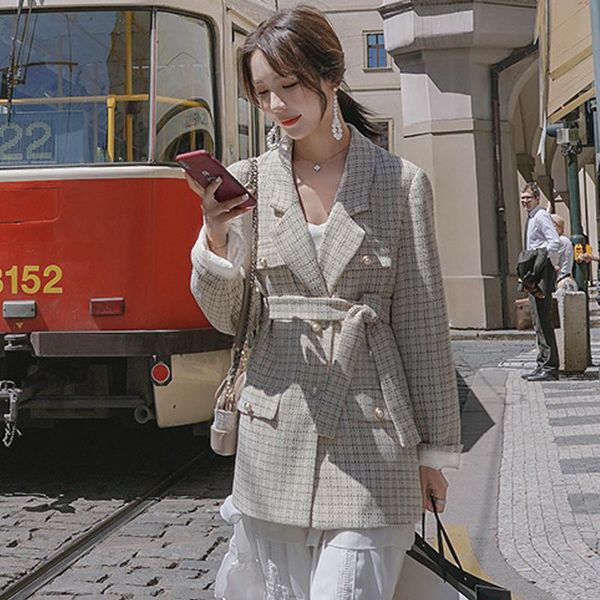 women's jackets apricot plaid tweed jacket autumn / winter casual long sleeve business ladies one piece coat, Black;brown
women's jackets apricot plaid tweed jacket autumn / winter casual long sleeve business ladies one piece coat, Black;brown