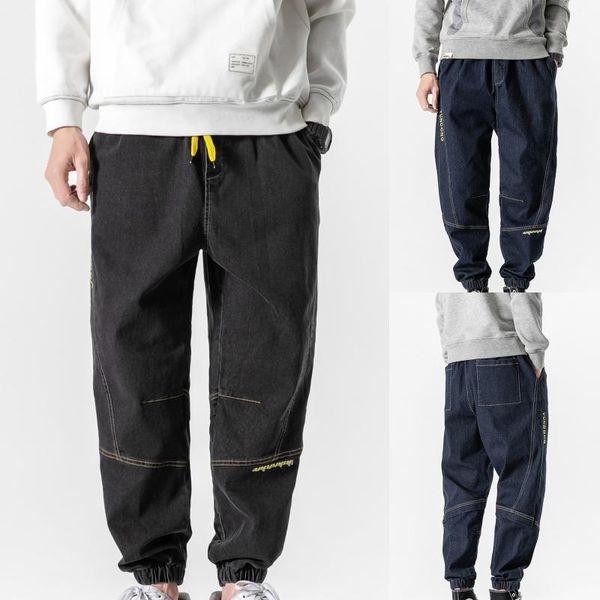 summer men's pants fashion solid color mid waist cargo straight regular full length denim sweatpants plus size clothing, Black
summer men's pants fashion solid color mid waist cargo straight regular full length denim sweatpants plus size clothing, Black