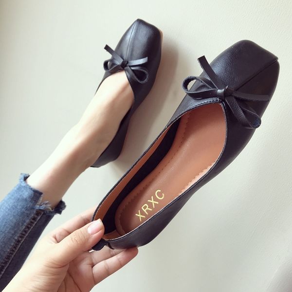 moda vero tamanho e dedo do p quadrado sola plana sapatos casuais feminino ballet calados femininos, Black
moda vero tamanho e dedo do p quadrado sola plana sapatos casuais feminino ballet calados femininos, Black