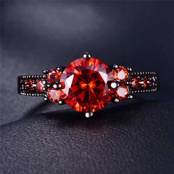 simple fashion round red zircon engagement rings for women dainty jewelry vintage black gold cz stone ring joker cluster, Golden;silver
simple fashion round red zircon engagement rings for women dainty jewelry vintage black gold cz stone ring joker cluster, Golden;silver