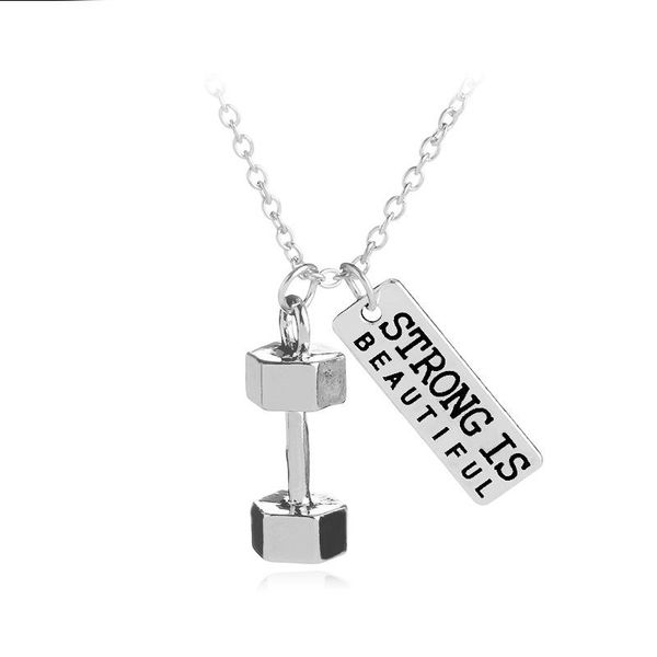 pendant necklaces choose strength english letters small kettlebells fitness strong body necklace woman mother girl gift wedding blessing jew, Silver
pendant necklaces choose strength english letters small kettlebells fitness strong body necklace woman mother girl gift wedding blessing jew, Silver