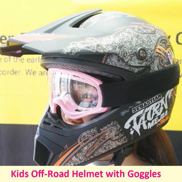 motorcycle helmets kids off- road helmet with goggles children atv dirt bike downhill glasses capacetes whole kit
motorcycle helmets kids off- road helmet with goggles children atv dirt bike downhill glasses capacetes whole kit