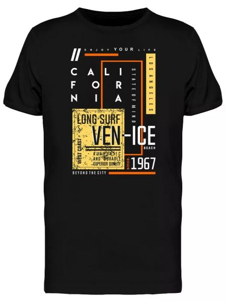 California Venice Beach Graphic Men's Tee -Image by Shutterstock, White;black
California Venice Beach Graphic Men's Tee -Image by Shutterstock, White;black