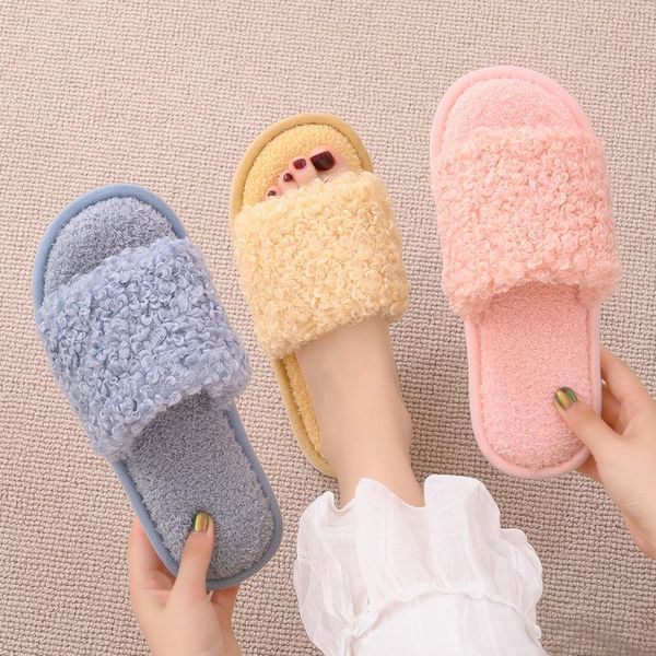 slippers 2021 autumn and winter fashion korean version of the warmth one-word plush open casual velvet floor, Black
slippers 2021 autumn and winter fashion korean version of the warmth one-word plush open casual velvet floor, Black