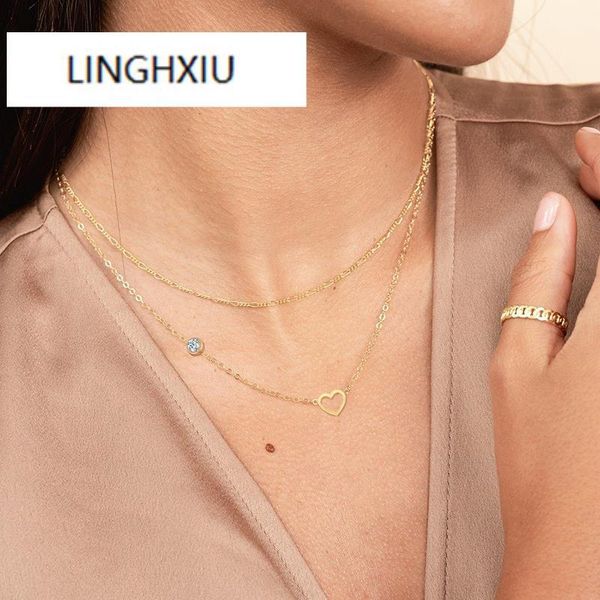 chains cubic zirconia stone sparkly cz necklace women heart pendant stainless steel dainty solitaire, Silver
chains cubic zirconia stone sparkly cz necklace women heart pendant stainless steel dainty solitaire, Silver