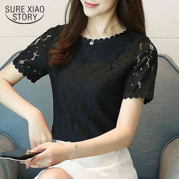 summer short sleeve lace women blouse fashion o-neck clothing shirt white women's blusas d710 30 210415
summer short sleeve lace women blouse fashion o-neck clothing shirt white women's blusas d710 30 210415
