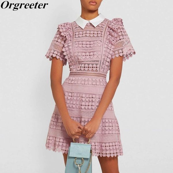 arrival self-portrait dress women lace ruffles patchwork mini short sleeve lapel hollow out a-line s 210525, Black;gray
arrival self-portrait dress women lace ruffles patchwork mini short sleeve lapel hollow out a-line s 210525, Black;gray