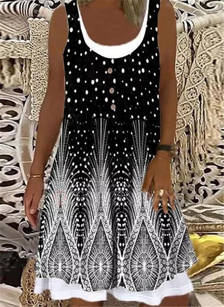 casual dresses women's dress summer fashion fake two-piece printed loose plus size soft and comfortable thin sleeveless, Black;gray
casual dresses women's dress summer fashion fake two-piece printed loose plus size soft and comfortable thin sleeveless, Black;gray