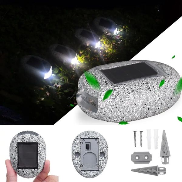 solar powered buried stone under ground lamp waterproof home garden light 
solar powered buried stone under ground lamp waterproof home garden light