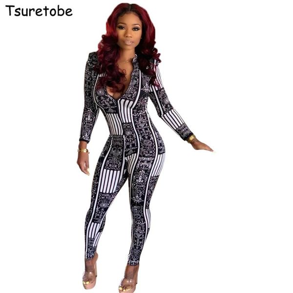 gym clothing tsuretobe skinny print jumpsuit with zipper women long sleeve rompers pencil pants bodycon overalls v-neck outfits female, White;black
gym clothing tsuretobe skinny print jumpsuit with zipper women long sleeve rompers pencil pants bodycon overalls v-neck outfits female, White;black