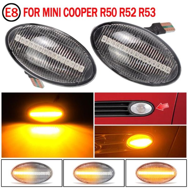 2x flowing side lamp dynamic led marker light error panel for mini cooper r50 r52 r53 2002-2008 emergency lights
2x flowing side lamp dynamic led marker light error panel for mini cooper r50 r52 r53 2002-2008 emergency lights
