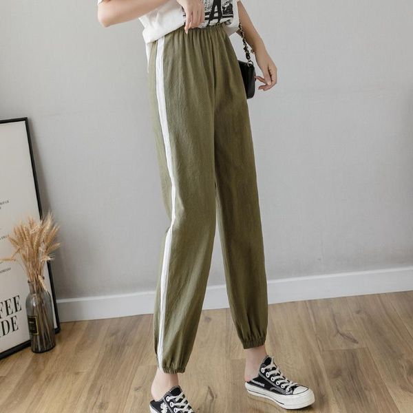 women's pants & capris autumn thin pencil ankle length trousers women cotton female summer loose korean casual side stripe harem, Black;white
women's pants & capris autumn thin pencil ankle length trousers women cotton female summer loose korean casual side stripe harem, Black;white