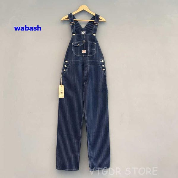 men's jeans 40s dong bob three-in-one wabash striped overalls vintage high back denim pants retro trousers, Blue
men's jeans 40s dong bob three-in-one wabash striped overalls vintage high back denim pants retro trousers, Blue